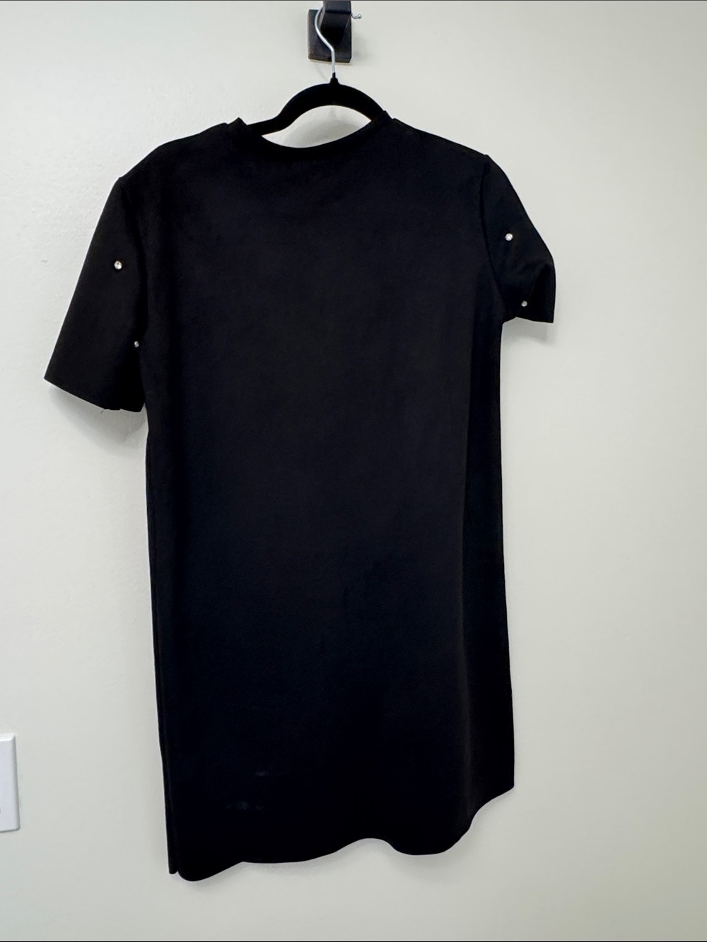 Zara Black Midi Dress with Silver Studs - Picture 4 of 4